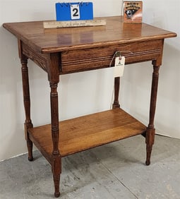 Oak 1 Drawer Stand 29" H X 26" W X 18" D