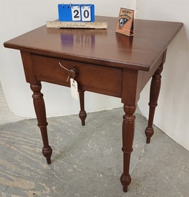 19th C Cherry 1 Drawer Stand 29 1/2" H X 26" W X 23" D