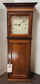 Cherry New England Clock Co. Clock 29 1/2" H X 11 1/2" W X 6" D