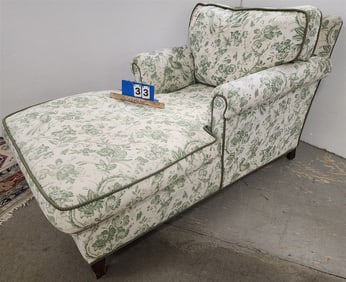 Uphols. Chaise Lounge 33" H X 33" W X 45" D