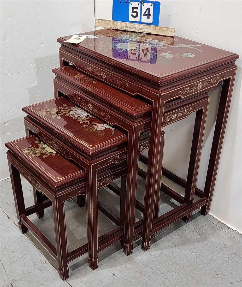 Chinese Nest 4 Tables 26" H x 20" W X 14" D: Chinese Nest 4 Tables 26" H x 20" W X 14" D