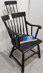 19th C Grain Ptd. Comb Back Windsor Armchair 40" H X 20" W x 16" D