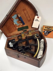 Bx'd Sextant 5" H X 11" W X 11 1/2" D