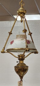 Brass Chandelier 32" H X 16" Diam.