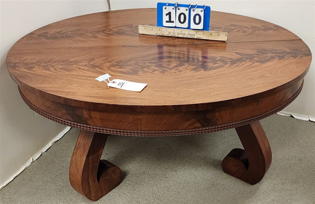 Empire Mahog Coffee Table 17 1/2" H X 37" W X 31" D: Empire Mahog Coffee Table 17 1/2" H X 37" W X 31" D