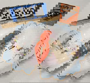 C 1900 German Porcelain Lobster Serving Dish