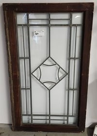 Leaded Glass Window Sash 40" X 24"