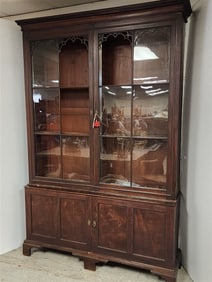 Georgian Mahog 4 Door Cabinet 7'10 1/2" H X 64" W X 17" D
