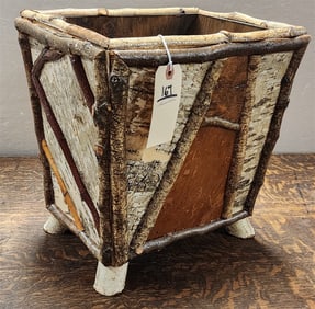 Adirondak Waste Basket 14" H X 13 1/2" W X 10" D