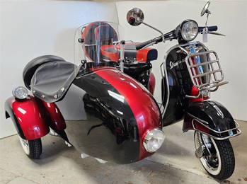 1966 Vespa w/Side Car, Ground Up Restoration Upgraded to 177cc 2 Stroke Single Engine Delarto Carb.