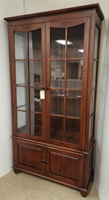 Cherry 4 Door Cabinet 6'6 1/2" H X 42 1/2" W X 14 1/2" D
