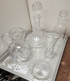Tray Cut Glass Orrefors Etc.