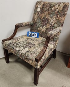 Martha Washington Arm Chair 38" H X 27" W X 23" D