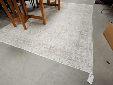 Over Dyed Flat Weave Tabriz Rug 6'9" X 9'5"