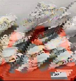 Tray 13 Pc. German Tea Set w/Biscuit Jar