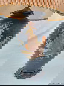 Japanese Pottery Vase Lamp