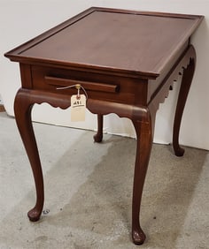 QA Style Cherry End Stand w/Candle Slide 26" H X 20" W X 29 1/2" D