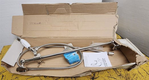 Bx'd Hollys Of Bath, England Chrome Wall Mounted Shower Fixture