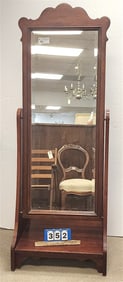 Cherry Cheval Mirror 68" H X 24 1/2" W X 22" D