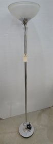 Modern Chrome Floor Lamp 6'
