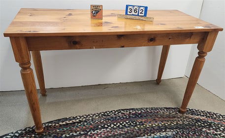Pine Table 3' H X 60 1/2" W X 27" D