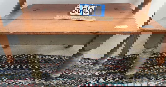 Ptd. Pine Coffee Table 19" H X 40" W X 29" D