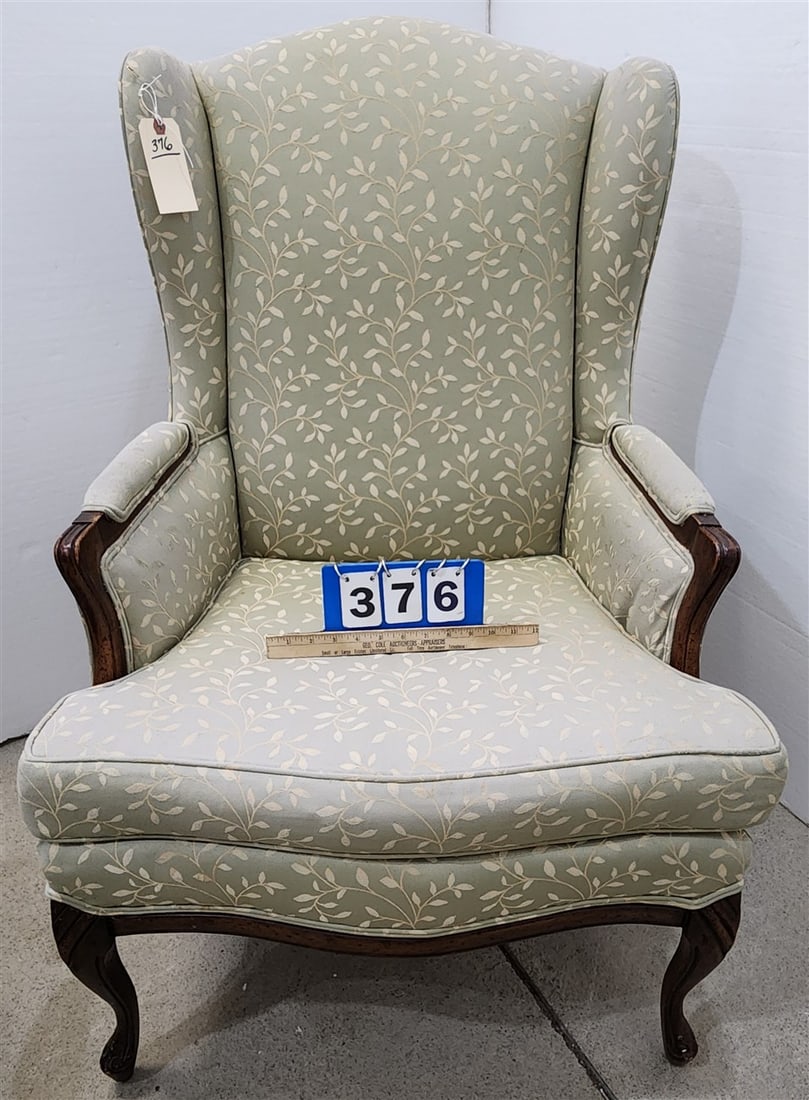 Wing Chair 42 1/2" H X 29" W X 19 1/2" D: Wing Chair 42 1/2" H X 29" W X 19 1/2" D