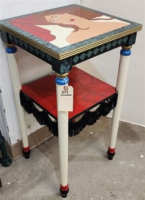 Ptd. 2 Tier Stand 28 1/2" H X 15 1/2" W X 14 1/4" D