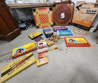 Bx Vintage Games + 3 Carrom Game Boards