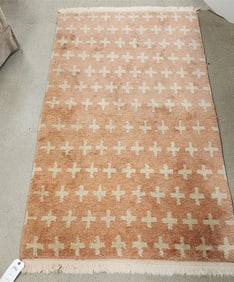 Hand Made Wool Rug 37" X 56"