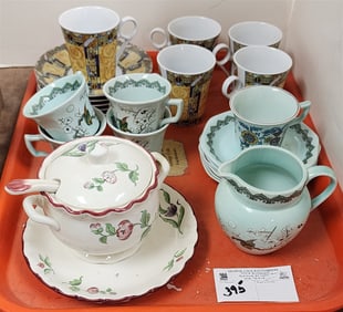 Tray Cups/Saucers - Adams Calyxware, Etc.