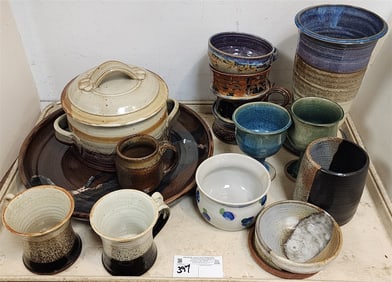 Tray Pottery - Charger, Covered Casserole, Vase, Mugs, Etc.
