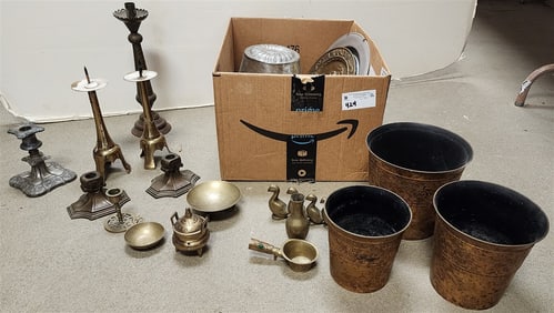 Bx Copper, Brass + Tole Items