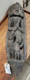 Indo Wood Carving 27" H X 7" W