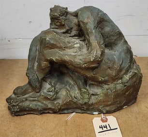 Modelers Clay Sculpture Sgnd H. Wash 8" H X 11" L