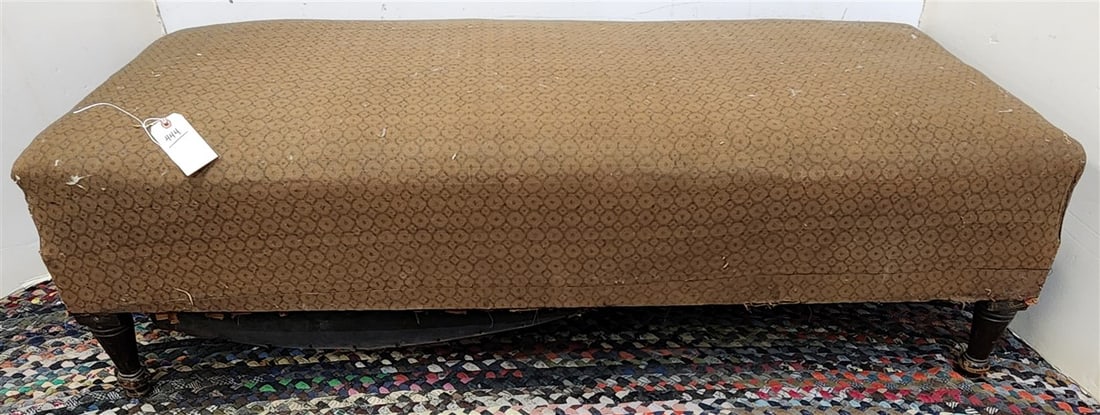 19th C Uphols. Bench 18" H X 5' W X 26" D (1 of 3)