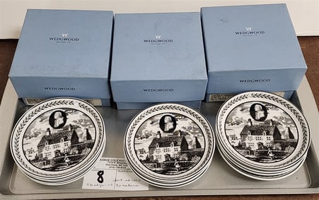 Tray 11 Wedgewood Collectors Society Coasters Lmtd. Ed. Of 1000 4" Diam.