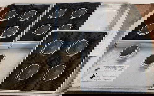 Tray 14 Wedgewood Basalt Place Card Holders 3/4" H X 1 1/2" Diam.: Tray 14 Wedgewood Basalt Place Card Holders 3/4" H X 1 1/2" Diam.