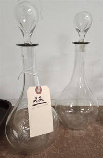 Pr. Baccarat Montaigne Decanters 12 1/2": Pr. Baccarat Montaigne Decanters 12 1/2"