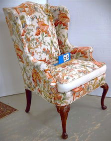 Wing Chair 45" H X 31" W X 19" D