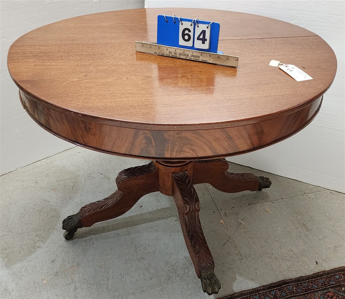Empire Mahog Ped Base Center Table 29" H X 38" Diam. (1 of 5)