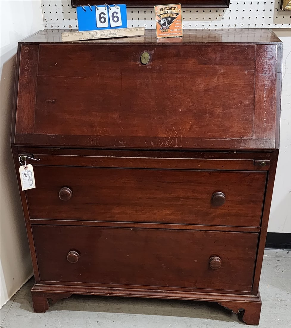 C1820 Cherry Slant Front Desk 41 1/2" H X 3' W X 20" D: C1820 Cherry Slant Front Desk 41 1/2" H X 3' W X 20" D