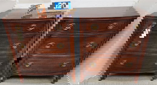 Pr. Drexel Mahog 3 Drawer Chests 33" H X 28 1/4" W X 21" D
