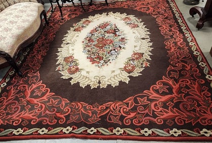 Hooked Rug 7'8" X 9'8"