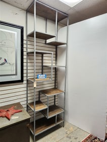 Steel + Pine Etagere 8'6" H X 31 1/2" W X 16" D