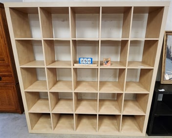 Wooden Cabinet 73" H X 73" W X 15 1/2" D great for record collection