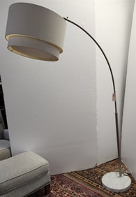 Marble Base Steel Arched Floor Lamp