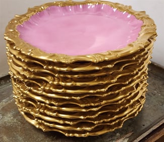 Tray 12 Wallendorf Porcelain 9 1/4" Diam.