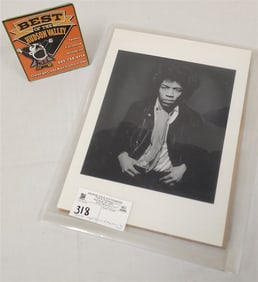 Photo Of Jimmy Hendrix '67 Sgnd Gered Mankowitz 11 1/2" X 8 1/4"
