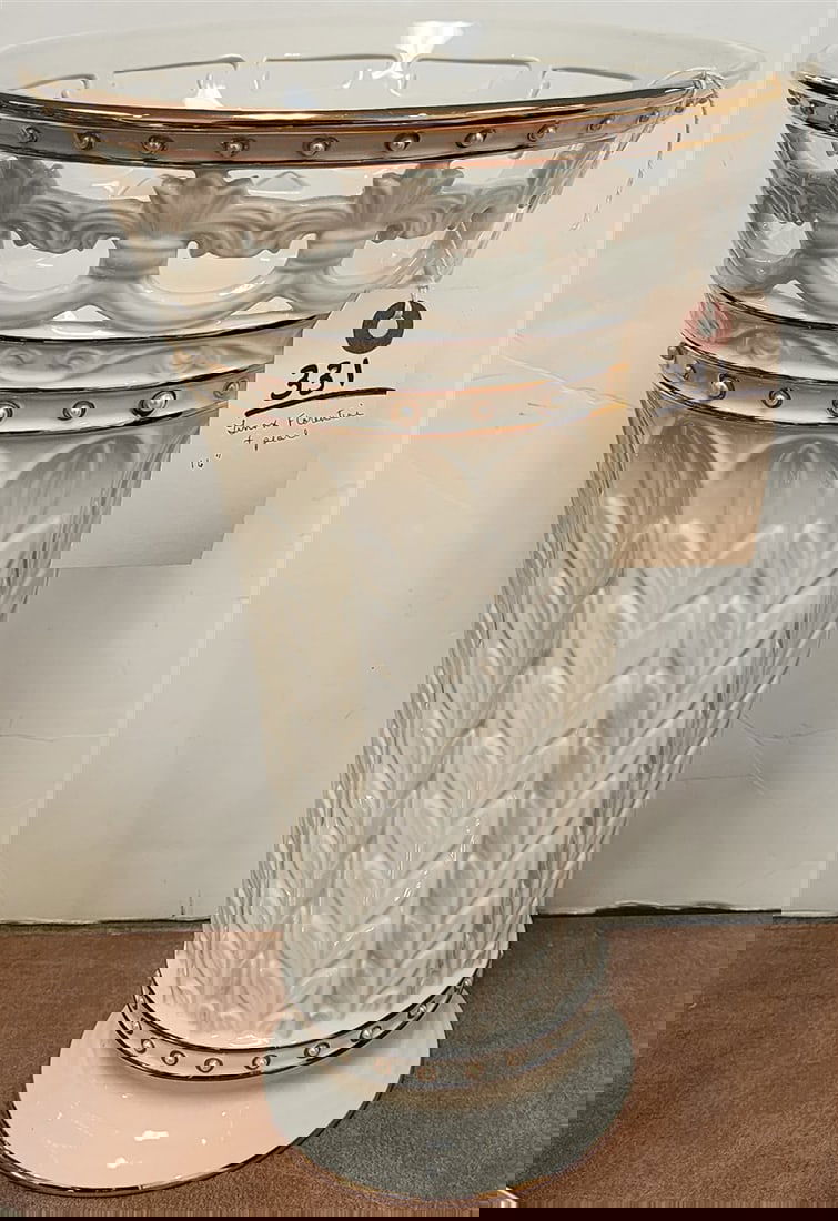 Lenox Florentine + Pearl Vase 16" H X 10" Diam. (1 of 3)